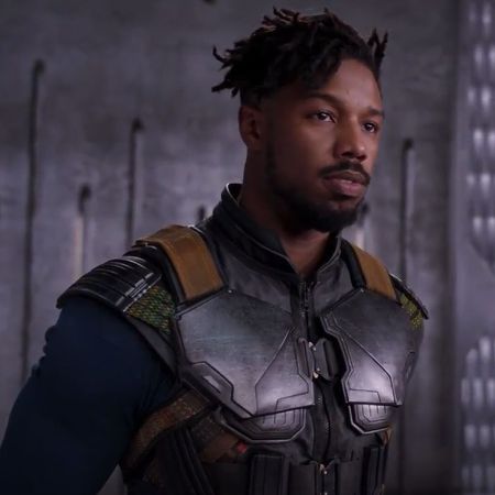 Erik Killmonger having a conversation with T'Challa infront of Tribal Council.
